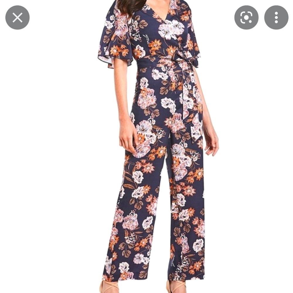 Gianni Bini Fall Floral Jumpsuit